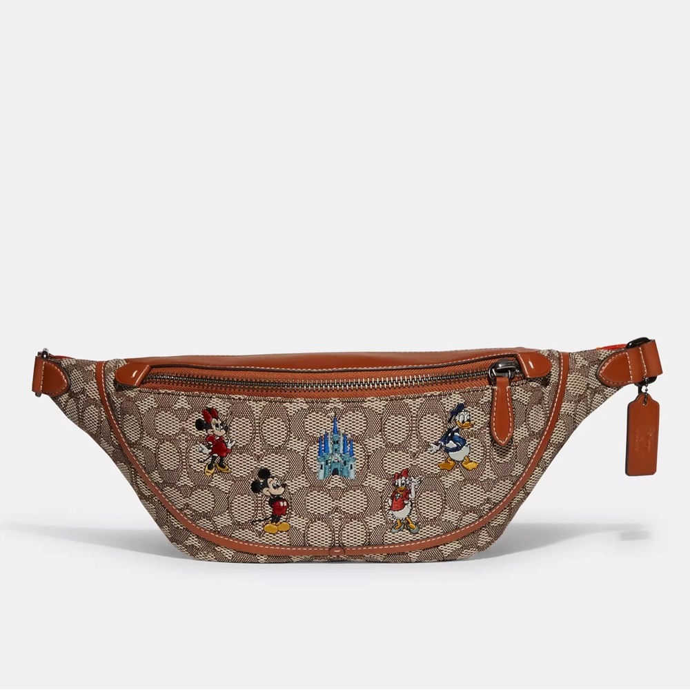 Disney X Coach Signature Textile Jacquard League Belt Bag